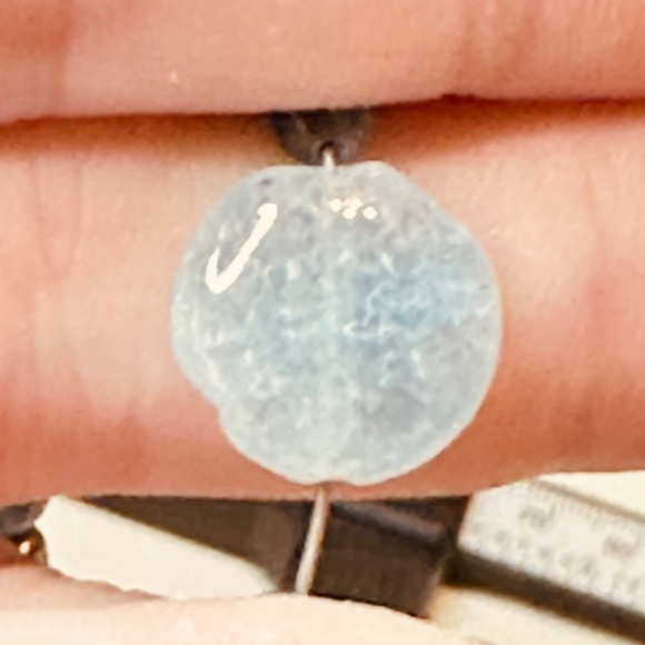 Crackle Quartz & Dyed Howlite Blue Beaded Bracelets vintage - Picture 3 of 12